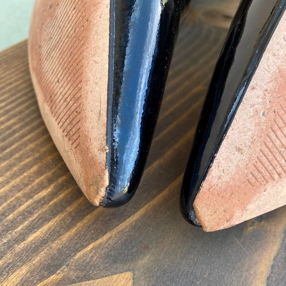 Enzo Angiolini Black Patent Leather Pumps Sz 9M - Picture 5 of 7